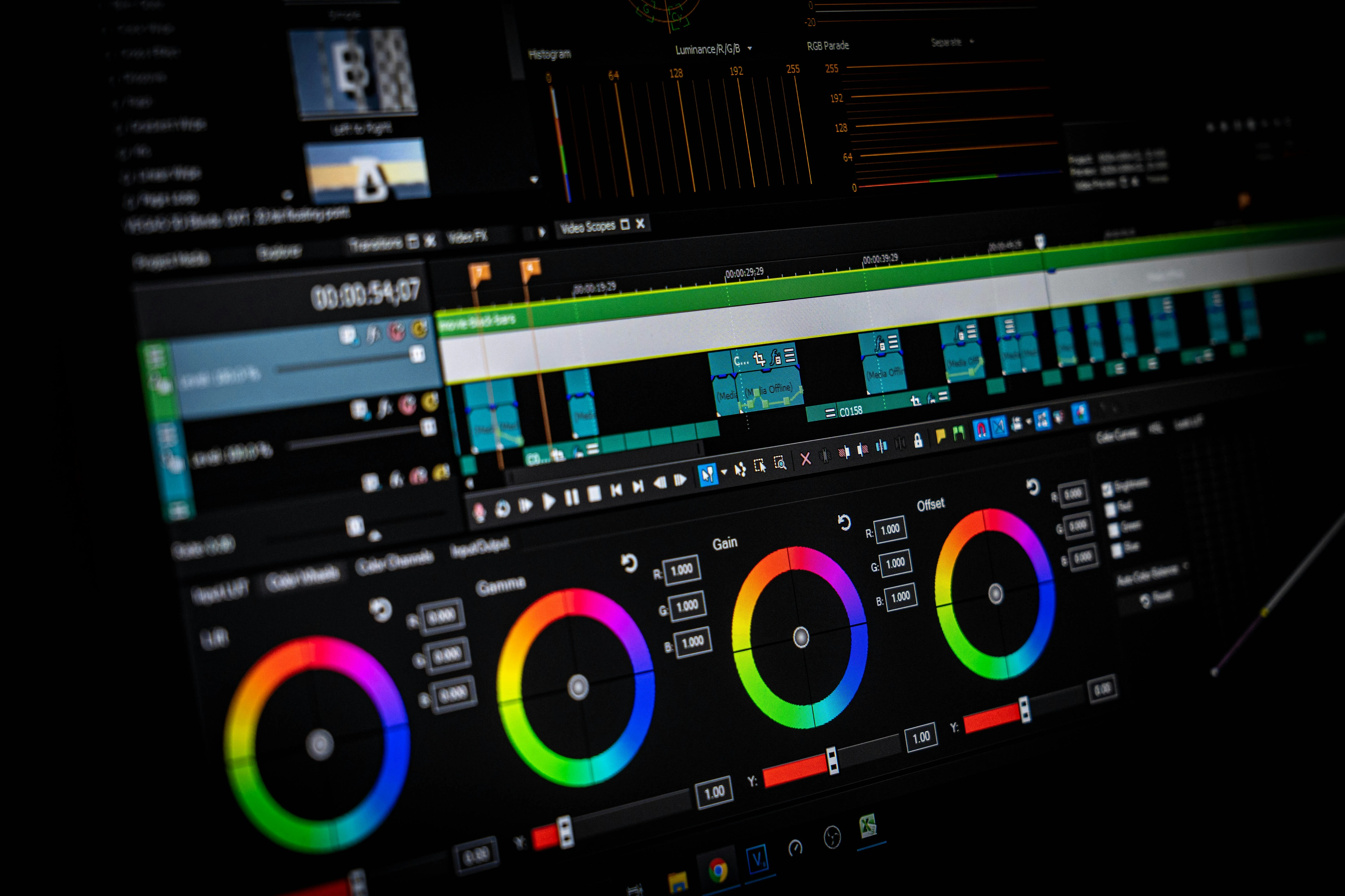 Colour grading
